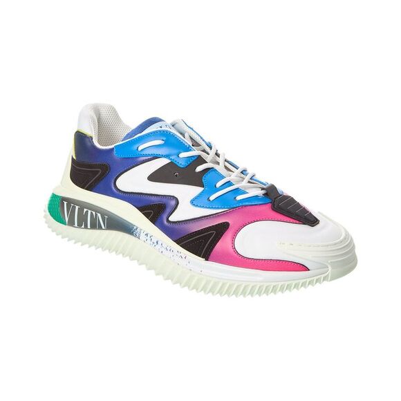 Valentino Canvas & Leather Sneaker White
